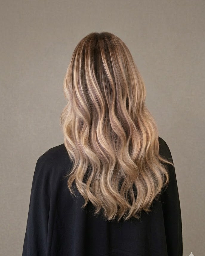 Balayage — handgemalte Highlights