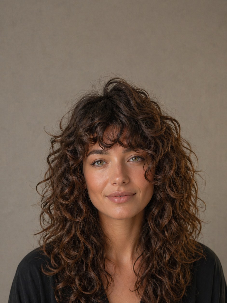 Curly Cut Ergebnis – definierte Locken nach Trocken-Schnitt bei Weaam Kisso in München